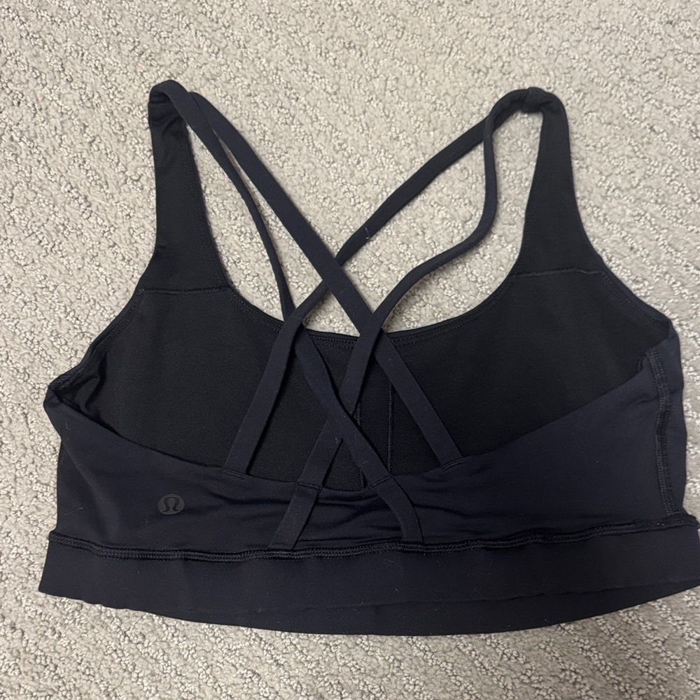 Lululemon Energy Bra Size 8 Womens Black - Picture 2 of 6